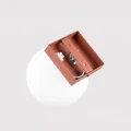 Lampa sufitowa YOLI 1 ochra czerwona plafon SL.2244 SOLLUX LIGHTING