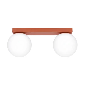 Lampa sufitowa YOLI 2 ochra czerwona plafon SL.2245 SOLLUX LIGHTING