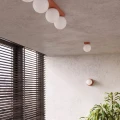 Lampa sufitowa YOLI 2 ochra czerwona plafon SL.2245 SOLLUX LIGHTING
