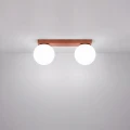 Lampa sufitowa YOLI 2 ochra czerwona plafon SL.2245 SOLLUX LIGHTING