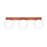 Lampa sufitowa YOLI 3 ochra czerwona plafon SL.2246 SOLLUX LIGHTING