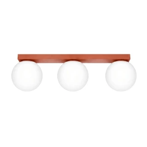 Lampa sufitowa YOLI 3 ochra czerwona plafon SL.2246 SOLLUX LIGHTING