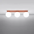 Lampa sufitowa YOLI 3 ochra czerwona plafon SL.2246 SOLLUX LIGHTING