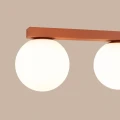 Lampa sufitowa YOLI 3 ochra czerwona plafon SL.2246 SOLLUX LIGHTING