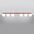 Lampa sufitowa YOLI 6 ochra czerwona plafon SL.2248 SOLLUX LIGHTING