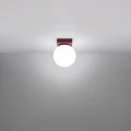 Lampa sufitowa YOLI 1 burgund plafon SL.2250 SOLLUX LIGHTING