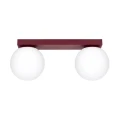 Lampa sufitowa YOLI 2 burgund plafon SL.2251 SOLLUX LIGHTING