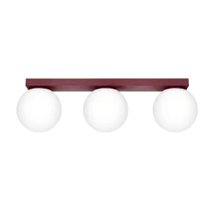 Lampa sufitowa YOLI 3 burgund plafon SL.2252 SOLLUX LIGHTING