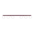 Lampa sufitowa YOLI 6 burgund plafon SL.2254 SOLLUX LIGHTING