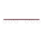 Lampa sufitowa YOLI 6 burgund plafon SL.2254 SOLLUX LIGHTING