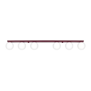 Lampa sufitowa YOLI 6 burgund plafon SL.2254 SOLLUX LIGHTING