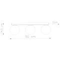 Lampa sufitowa YOLI 3 ultramaryna plafon SL.2258 SOLLUX LIGHTING