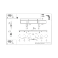 Lampa sufitowa YOLI 6 ultramaryna plafon SL.2260 SOLLUX LIGHTING