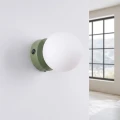 Lampa ścienna YOLI 1 zielona oliwka z włącznikiem kinkiet SL.2261 SOLLUX LIGHTING