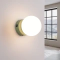 Lampa ścienna YOLI 1 zielona oliwka z włącznikiem kinkiet SL.2261 SOLLUX LIGHTING