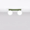 Lampa sufitowa YOLI 2 zielona oliwka plafon SL.2263 SOLLUX LIGHTING
