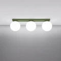 Lampa sufitowa YOLI 3 zielona oliwka plafon SL.2264 SOLLUX LIGHTING