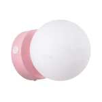 Lampa ścienna YOLI 1 różowa z włącznikiem kinkiet SL.2267 SOLLUX LIGHTING
