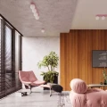 Lampa ścienna YOLI 1 różowa z włącznikiem kinkiet SL.2267 SOLLUX LIGHTING