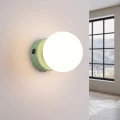 Lampa ścienna YOLI 1 szałwiowa z włącznikiem kinkiet SL.2268 SOLLUX LIGHTING
