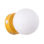 Lampa ścienna YOLI 1 żółta z włącznikiem kinkiet SL.2269 SOLLUX LIGHTING