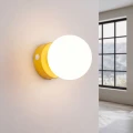 Lampa ścienna YOLI 1 żółta z włącznikiem kinkiet SL.2269 SOLLUX LIGHTING