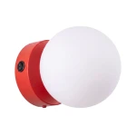 Lampa ścienna YOLI 1 czerwona z włącznikiem kinkiet SL.2270 SOLLUX LIGHTING