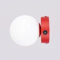 Lampa ścienna YOLI 1 czerwona z włącznikiem kinkiet SL.2270 SOLLUX LIGHTING