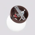 Lampa ścienna YOLI 1 brązowa z włącznikiem kinkiet SL.2271 SOLLUX LIGHTING