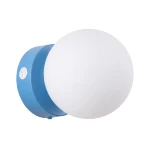 Lampa ścienna YOLI 1 błękitna z włącznikiem kinkiet SL.2272 SOLLUX LIGHTING