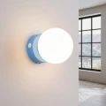 Lampa ścienna YOLI 1 błękitna z włącznikiem kinkiet SL.2272 SOLLUX LIGHTING