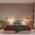 Lampa ścienna NOX burgund kinkiet SL.2289 SOLLUX LIGHTING