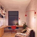 Lampa ścienna NOX czerwona kinkiet SL.2294 SOLLUX LIGHTING