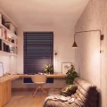 Lampa ścienna NOX brązowa kinkiet SL.2295 SOLLUX LIGHTING