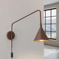 Lampa ścienna NOX brązowa kinkiet SL.2295 SOLLUX LIGHTING