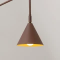 Lampa ścienna NOX brązowa kinkiet SL.2295 SOLLUX LIGHTING