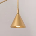 Lampa ścienna NOX 1 złota z włącznikiem kinkiet SL.2493 SOLLUX LIGHTING