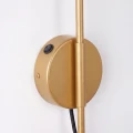 Lampa ścienna NOX 1 złota z włącznikiem kinkiet SL.2493 SOLLUX LIGHTING