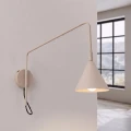 Lampa ścienna NOX 1 taupe z włącznikiem kinkiet SL.2497 SOLLUX LIGHTING