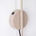 Lampa ścienna NOX 1 taupe z włącznikiem kinkiet SL.2497 SOLLUX LIGHTING