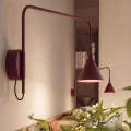 Lampa ścienna NOX 1 burgund z włącznikiem kinkiet SL.2498 SOLLUX LIGHTING