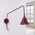 Lampa ścienna NOX 1 burgund z włącznikiem kinkiet SL.2498 SOLLUX LIGHTING