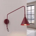 Lampa ścienna NOX 1 burgund z włącznikiem kinkiet SL.2498 SOLLUX LIGHTING
