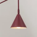 Lampa ścienna NOX 1 burgund z włącznikiem kinkiet SL.2498 SOLLUX LIGHTING
