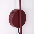 Lampa ścienna NOX 1 burgund z włącznikiem kinkiet SL.2498 SOLLUX LIGHTING