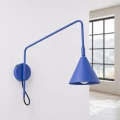 Lampa ścienna NOX 1 ultramaryna z włącznikiem kinkiet SL.2499 SOLLUX LIGHTING