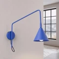 Lampa ścienna NOX 1 ultramaryna z włącznikiem kinkiet SL.2499 SOLLUX LIGHTING