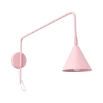 Lampa ścienna NOX 1 różowa z włącznikiem kinkiet SL.2500 SOLLUX LIGHTING