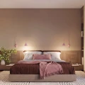 Lampa ścienna NOX 1 różowa z włącznikiem kinkiet SL.2500 SOLLUX LIGHTING