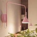 Lampa ścienna NOX 1 różowa z włącznikiem kinkiet SL.2500 SOLLUX LIGHTING